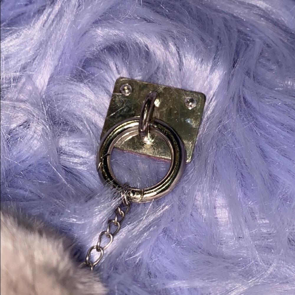 Silver Mirror Fur Ball Ring i Phone Case 6 Plus - Picture 6 of 6